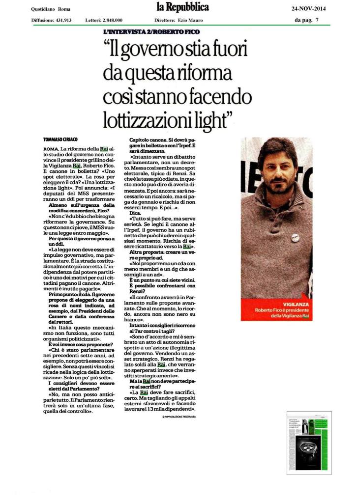 Repubblica 24/11/2014